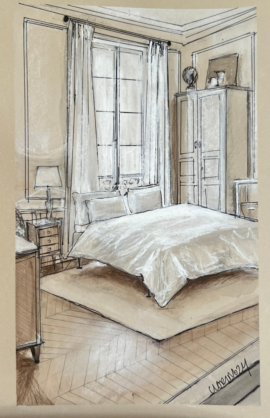 French Chateau Guesthouse Bedroom