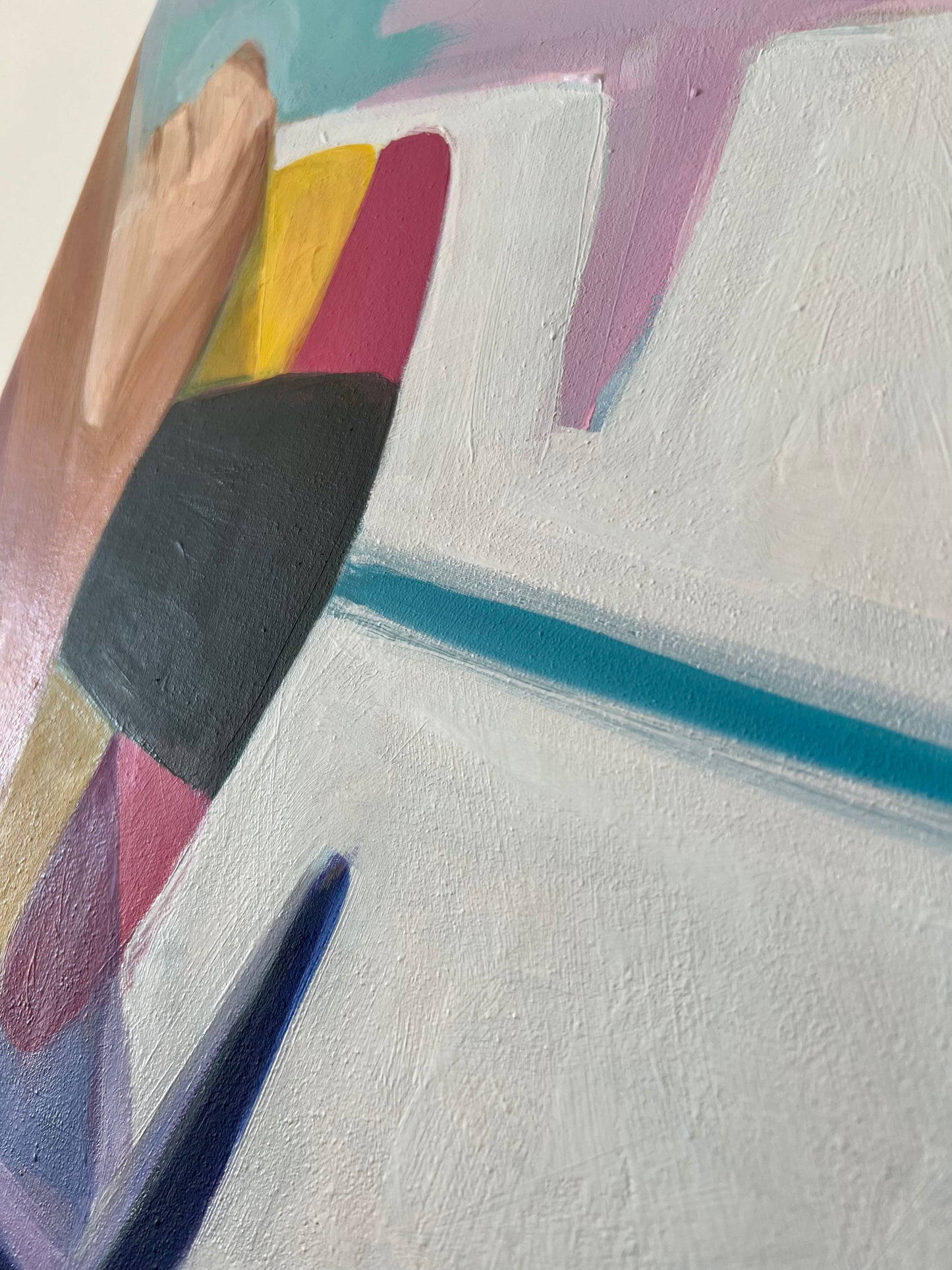 Contemporary Oil Painting of Skater Girls