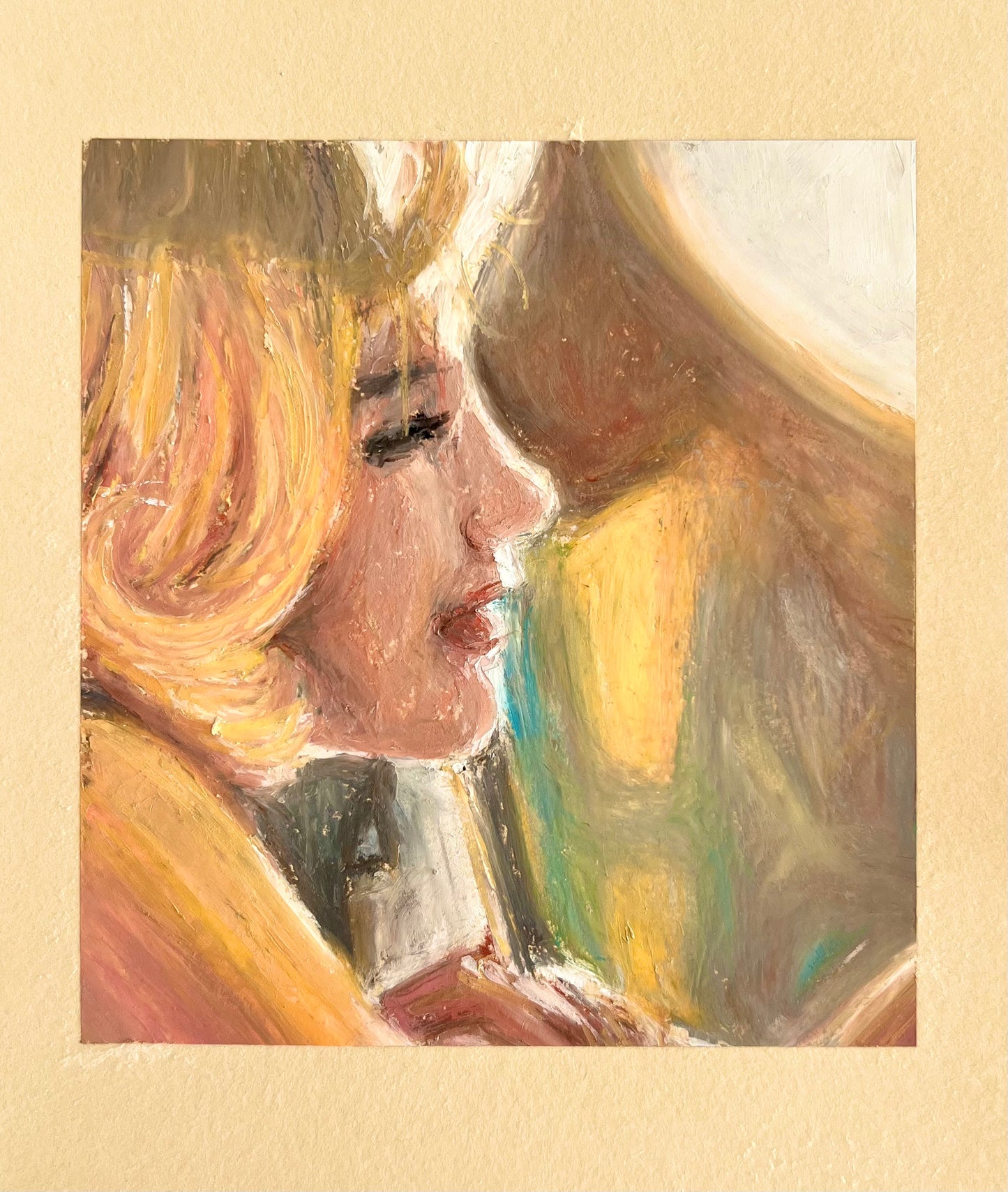 Marilyn Monroe Portrait in Oil Pastel