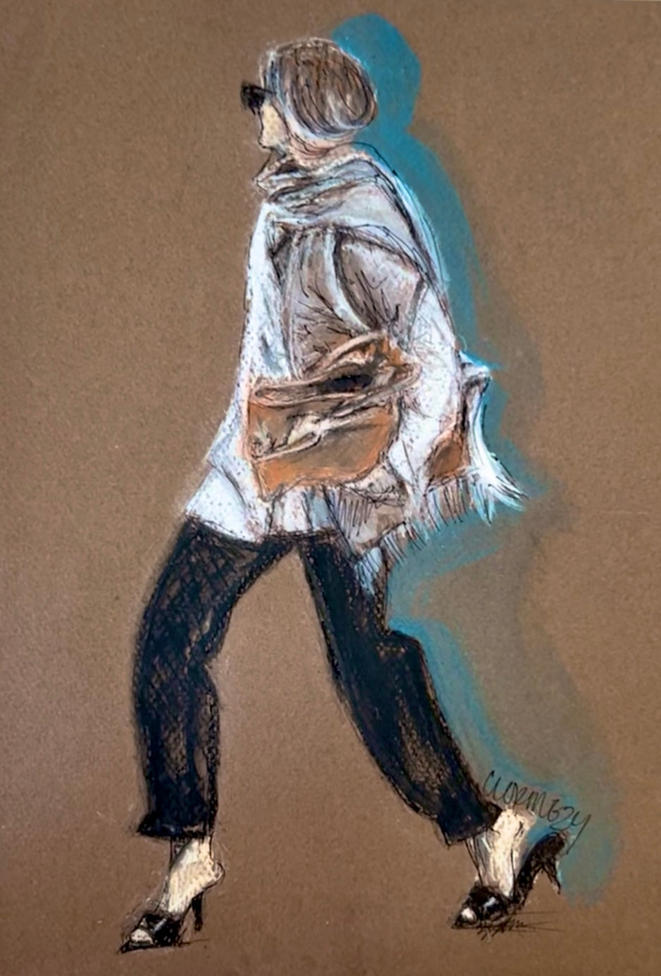 Fashion Sketch Art of Fall Fashion Week Look