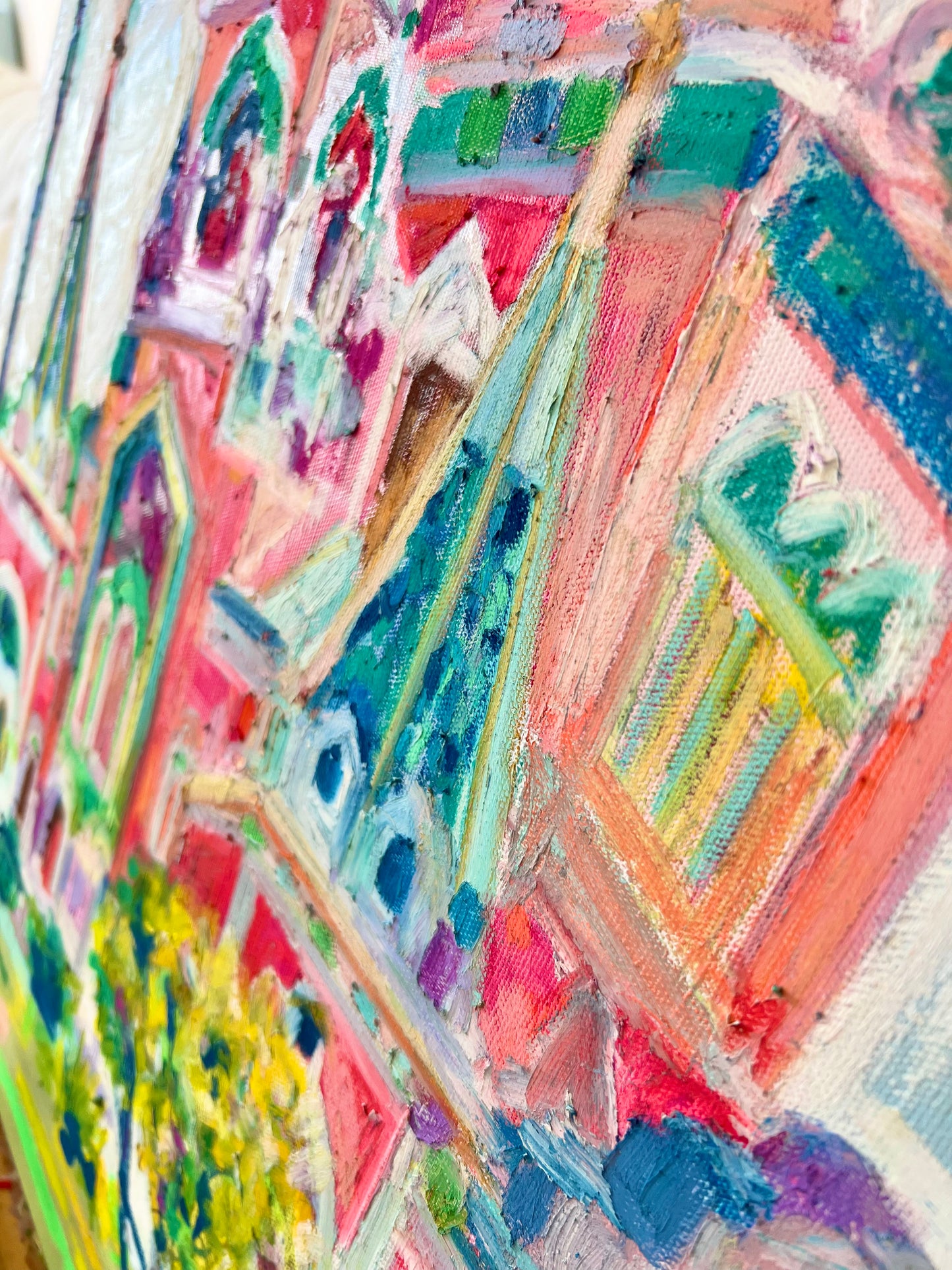 Russian Saint Nicolas Cathedral in Oil Pastel