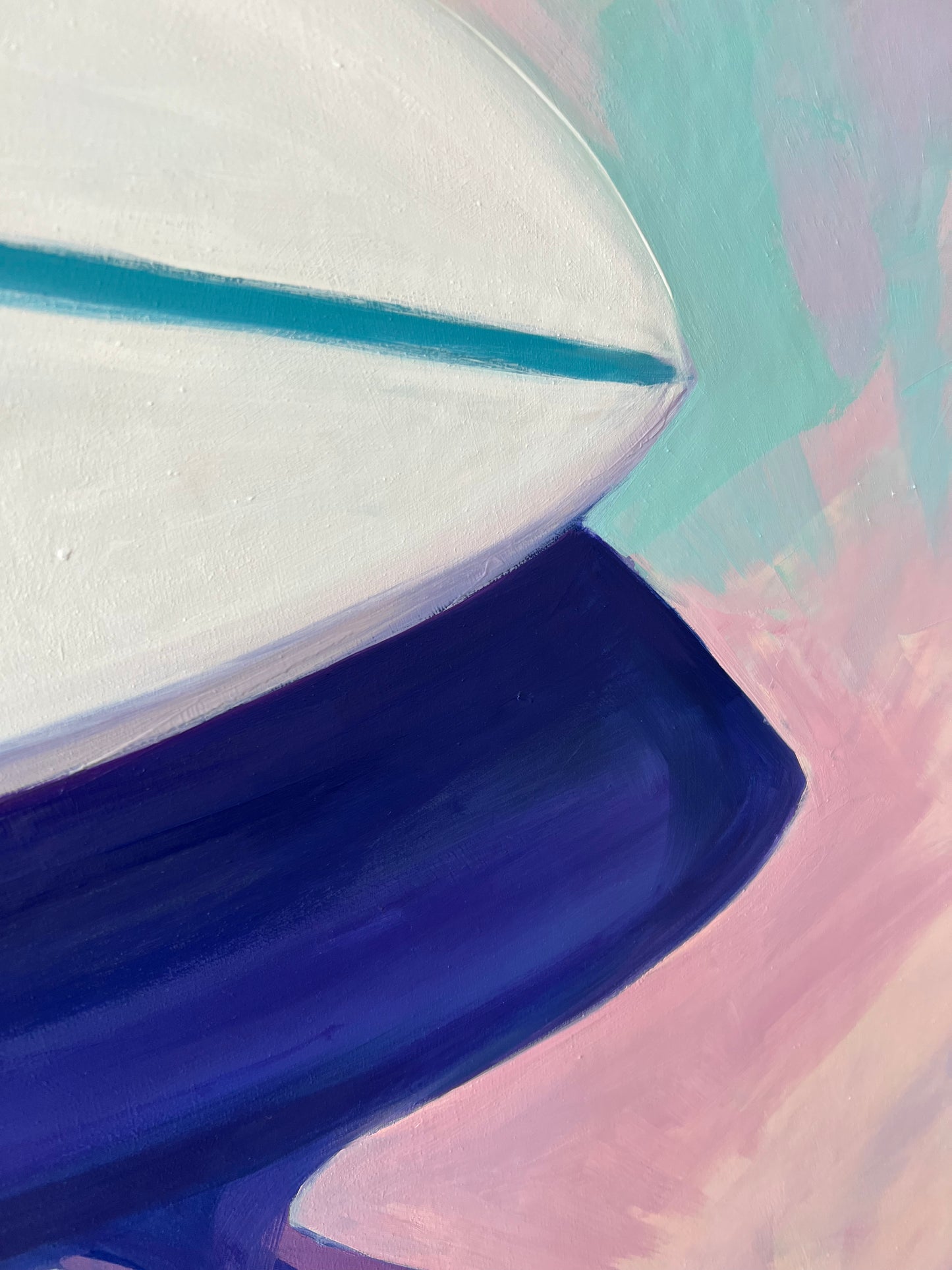 Contemporary Oil Painting of Skater Girls