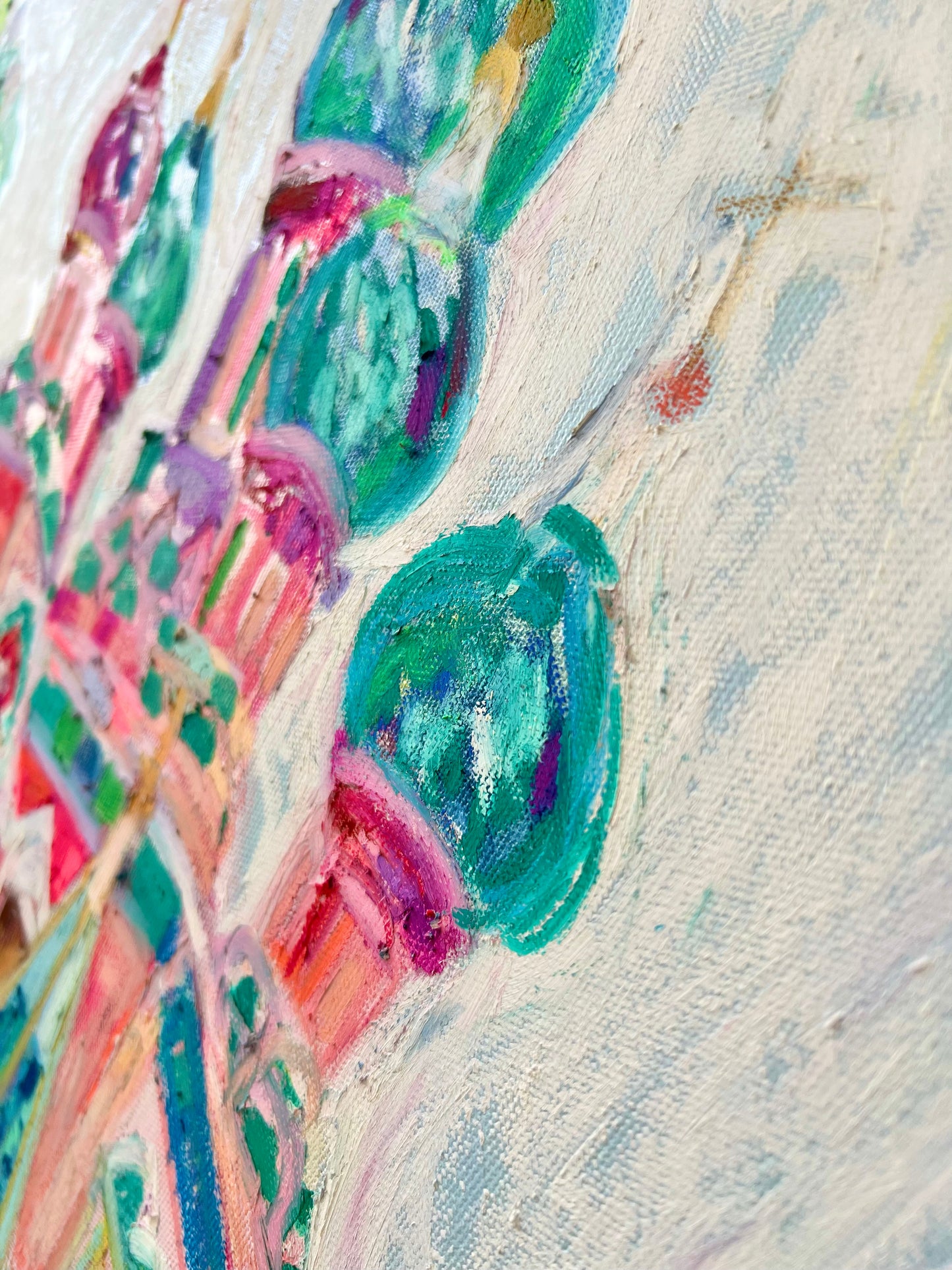 Russian Saint Nicolas Cathedral in Oil Pastel